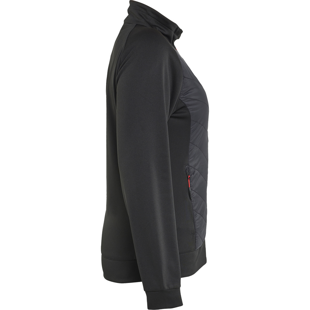 Blaklader Ladies Hybrid Sweatshirt, Black/Red (2)