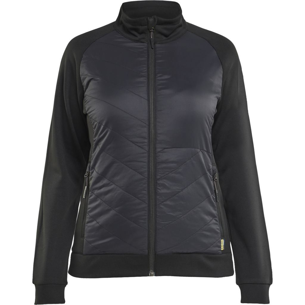 Blaklader Ladies Hybrid Sweatshirt, Black/Dark Grey