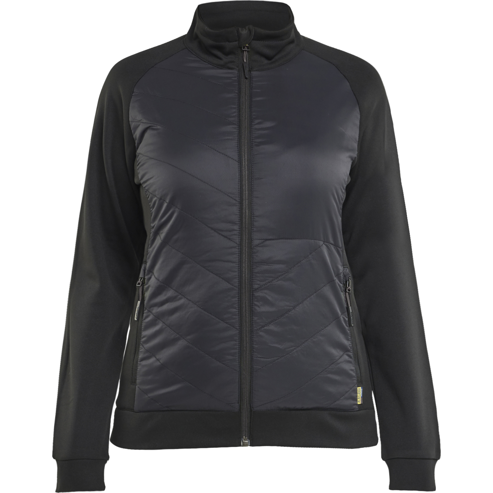Blaklader Ladies Hybrid Sweatshirt, Black/Dark Grey