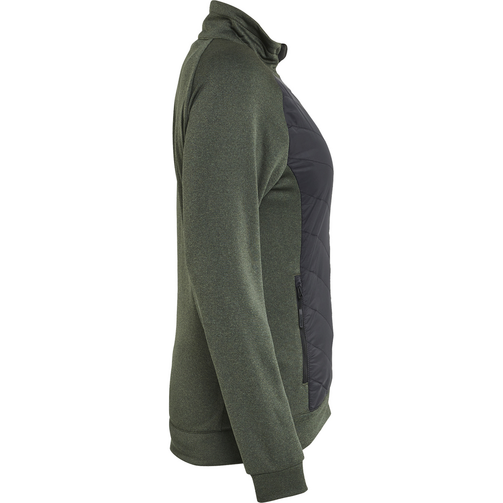 Blaklader Ladies Hybrid Sweatshirt, Autumn Green/Black (2)