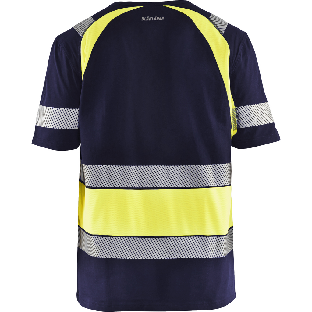 Blaklader High Vis T-Shirt, Navy/Yellow (4)
