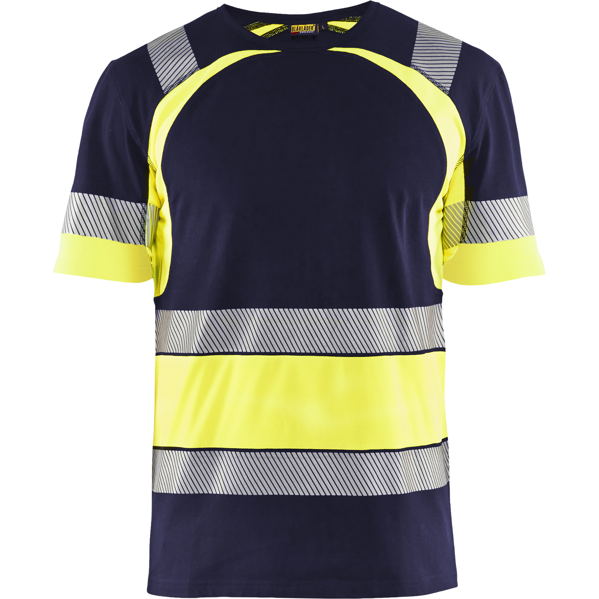 Blaklader High Vis T-Shirt, Navy/Yellow