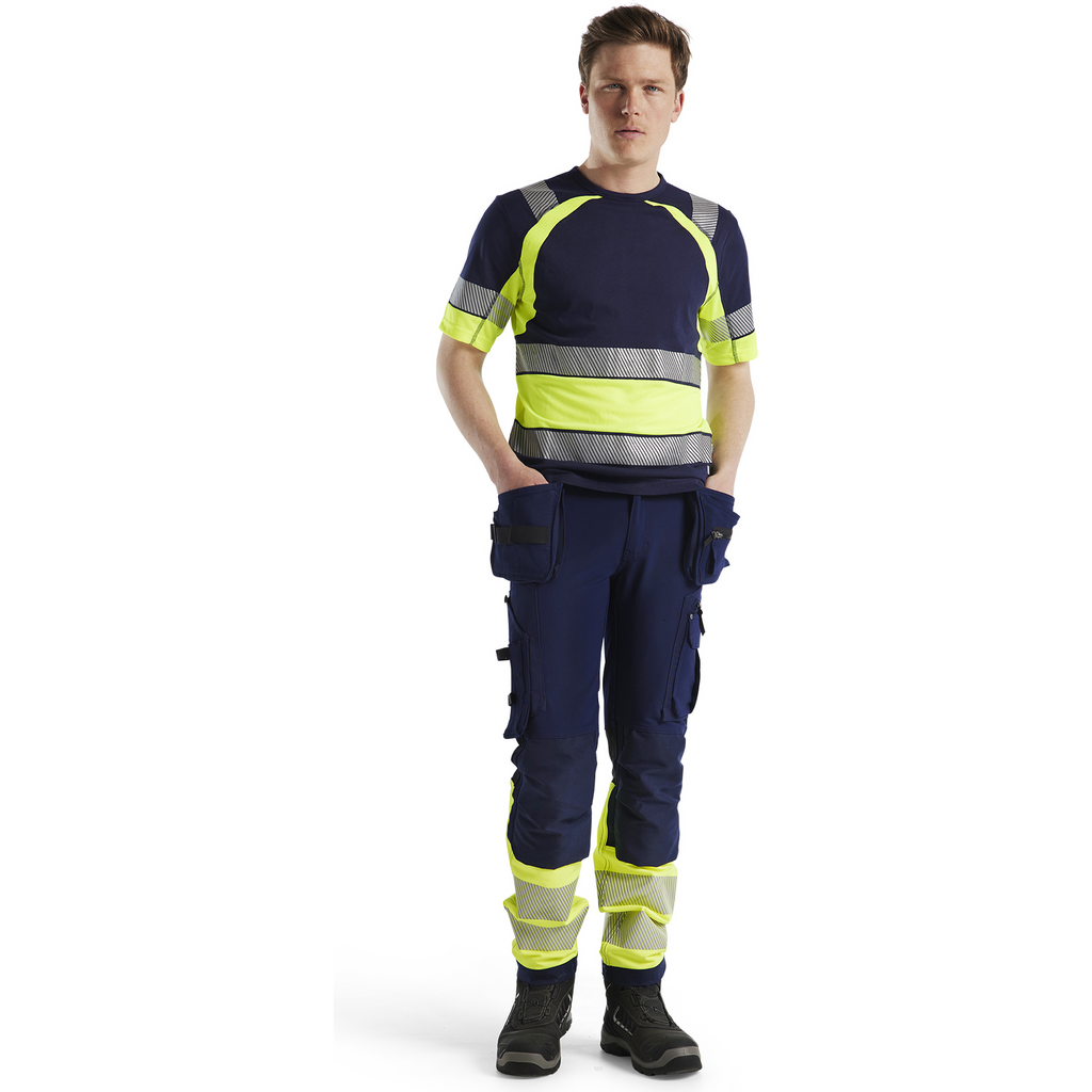 Blaklader High Vis T-Shirt, Navy/Yellow (5)