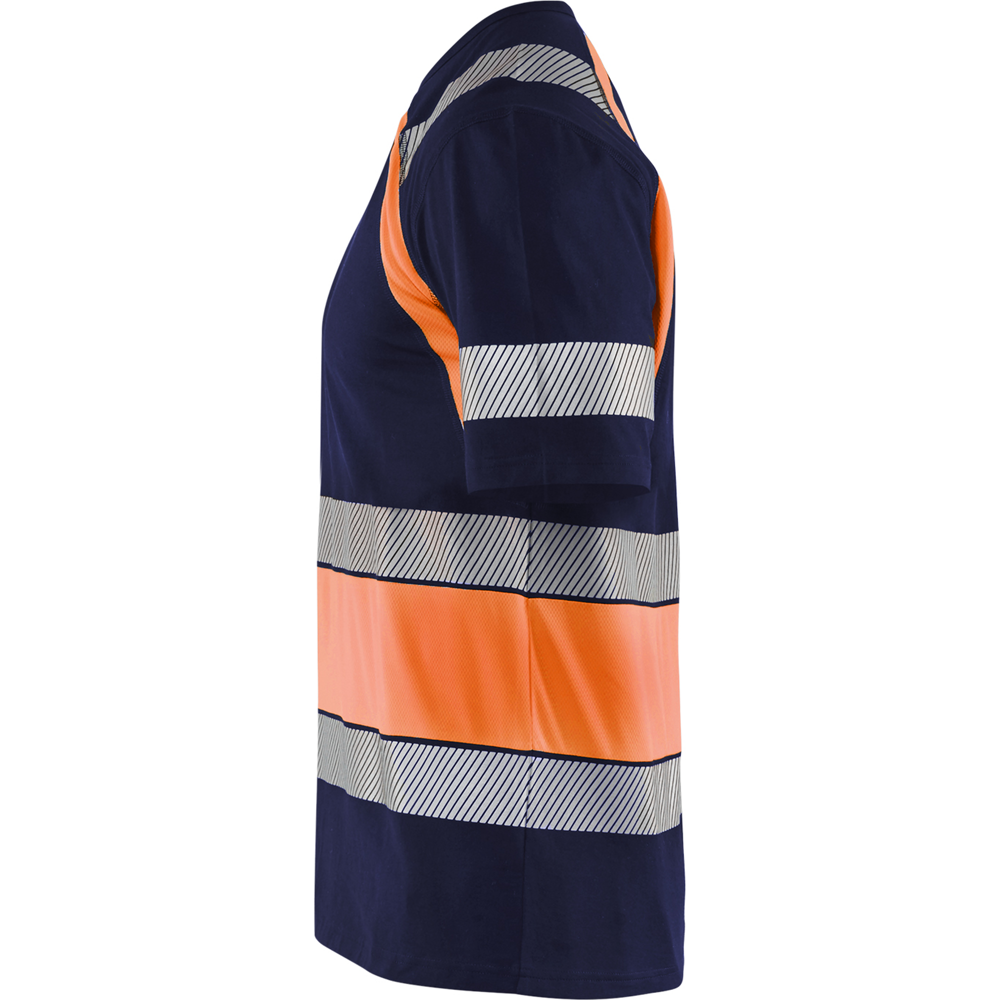 Blaklader High Vis T-Shirt, Navy Blue/Orange (3)