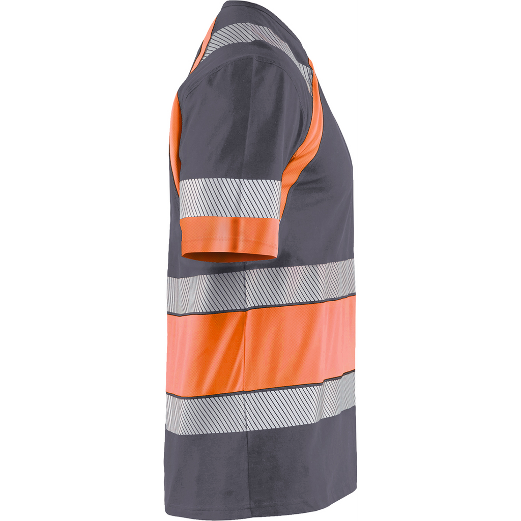 Blaklader High Vis T-Shirt, Medium Grey/Orange (2)