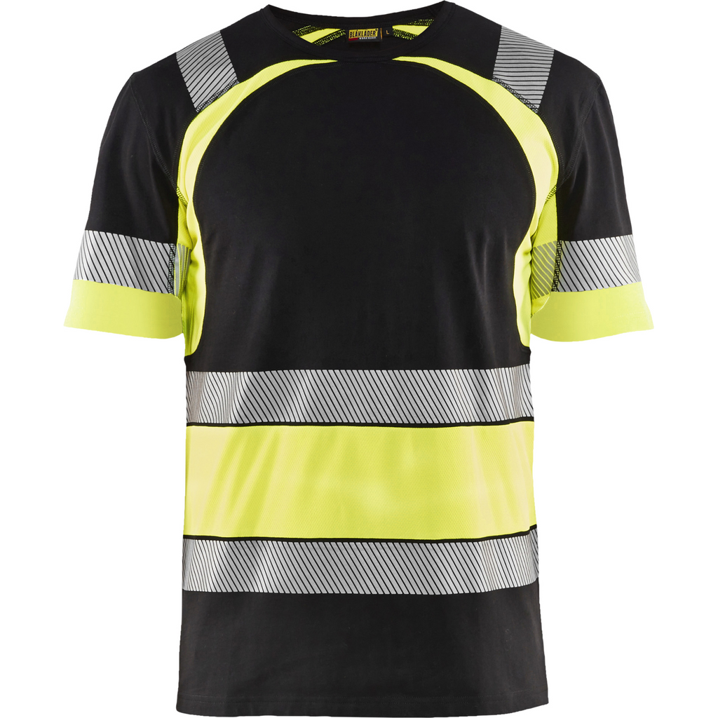 Blaklader High Vis T-Shirt, Black/Yellow