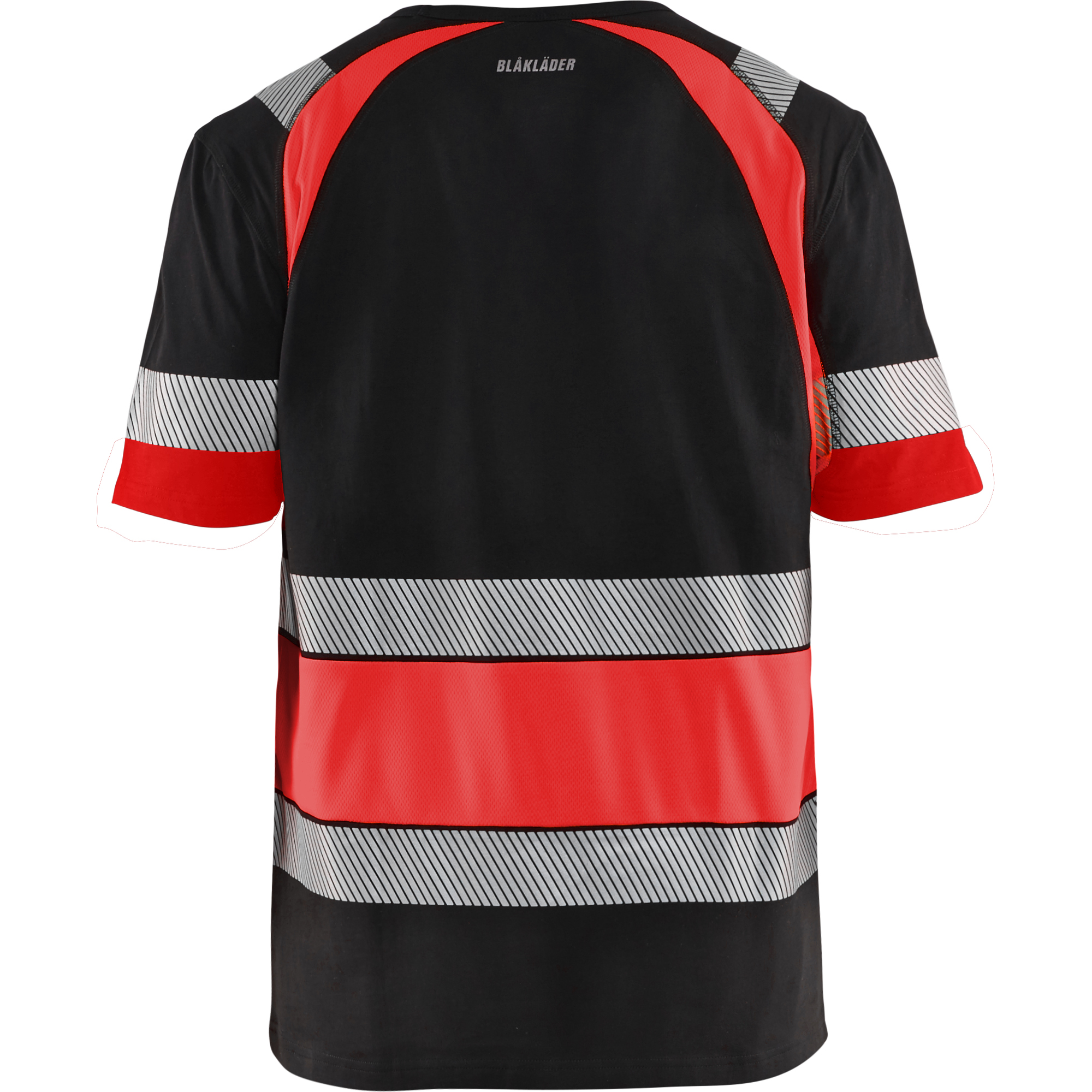Blaklader High Vis T-Shirt, Black/High Vis Red (4)