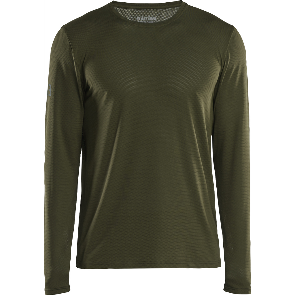 Blaklader Functional UV Protection Long Sleeve Shirt, Forest Green