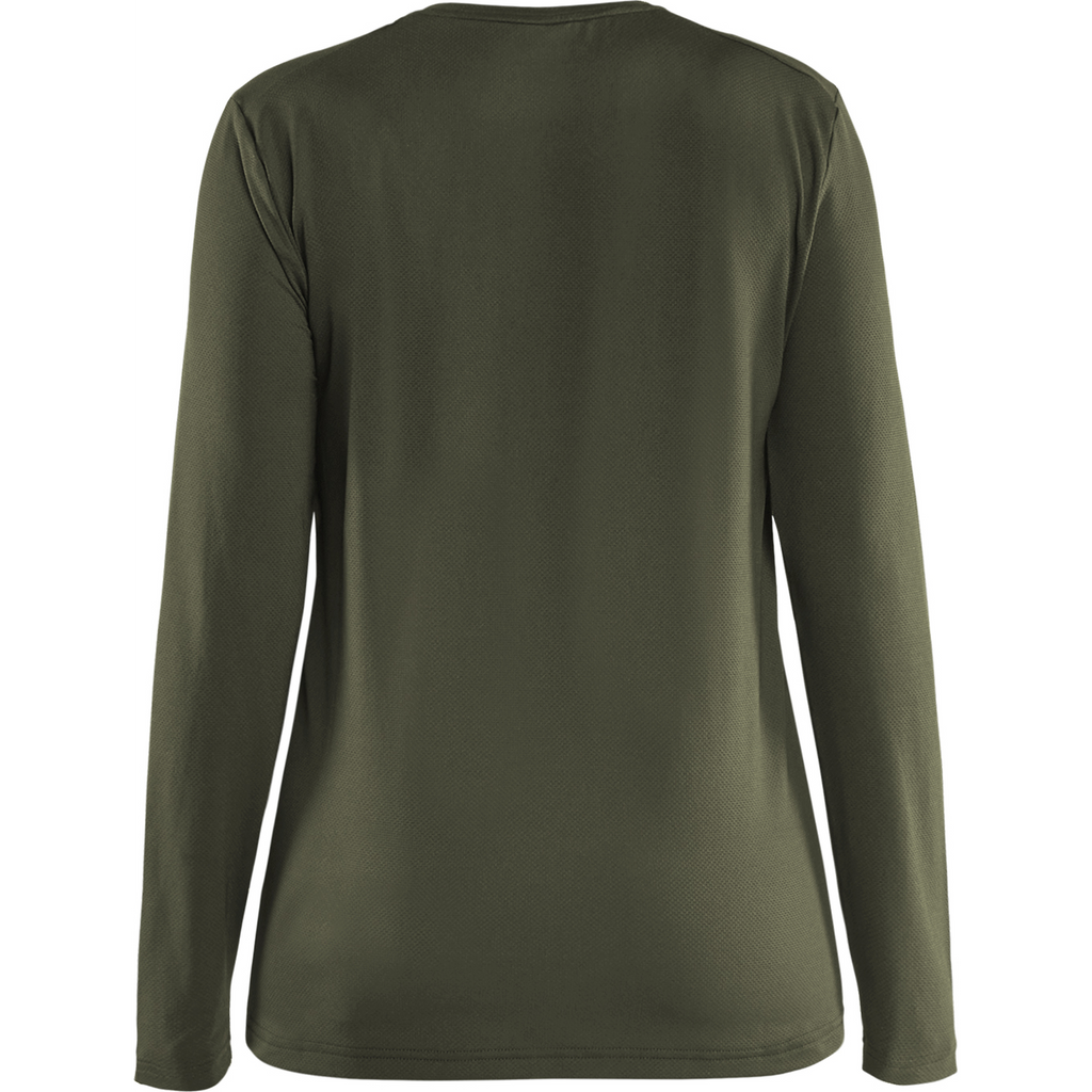 Blaklader Women's Functional UV Protection Long Sleeve Shirt, Forest Green (4)