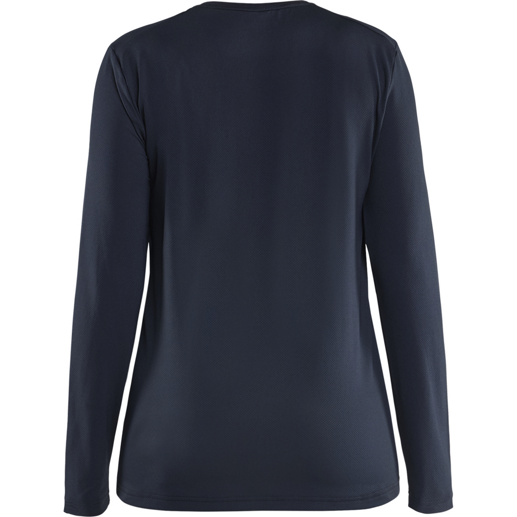 Blaklader Women's Functional UV Protection Long Sleeve Shirt, Dark Navy Blue (4)
