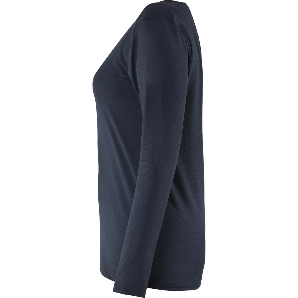 Blaklader Women's Functional UV Protection Long Sleeve Shirt, Dark Navy Blue (3)