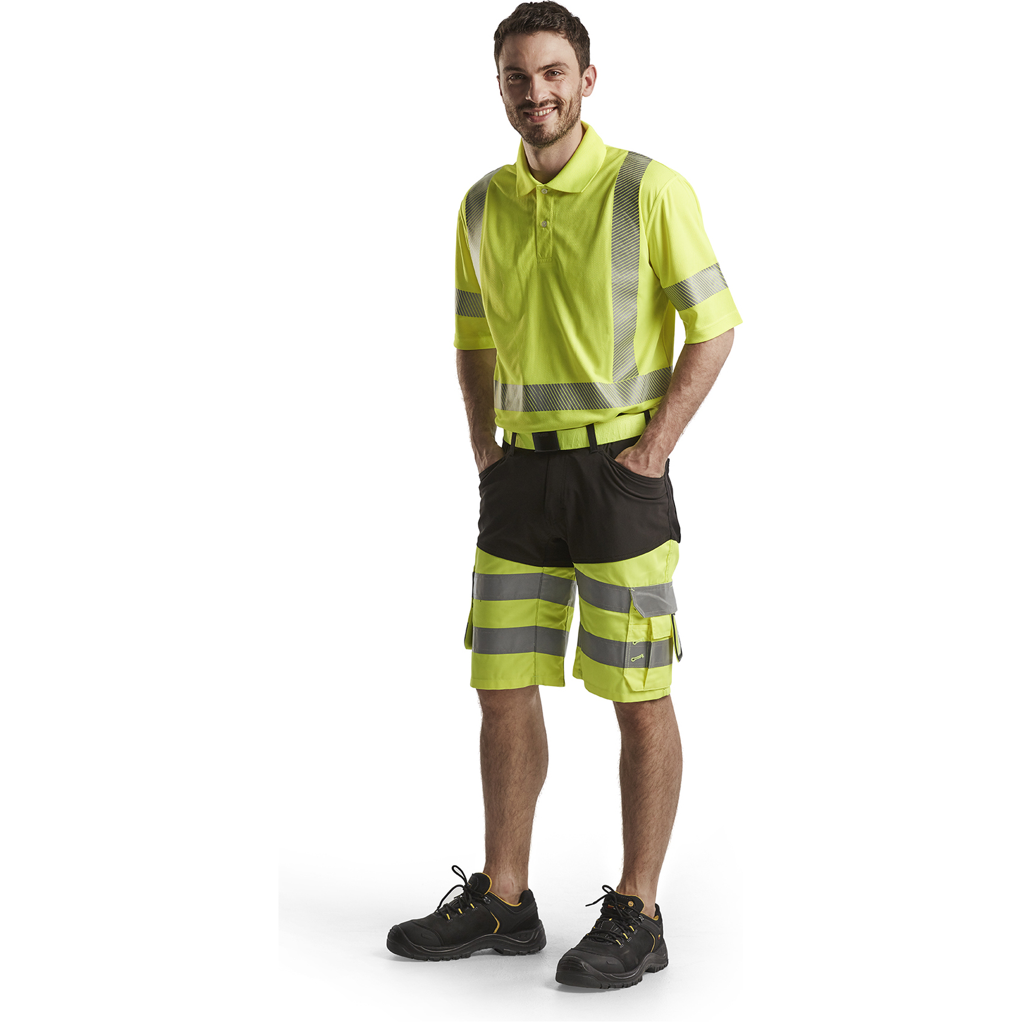 Blaklader High Vis UV Protection Polo Shirt, Yellow (5)