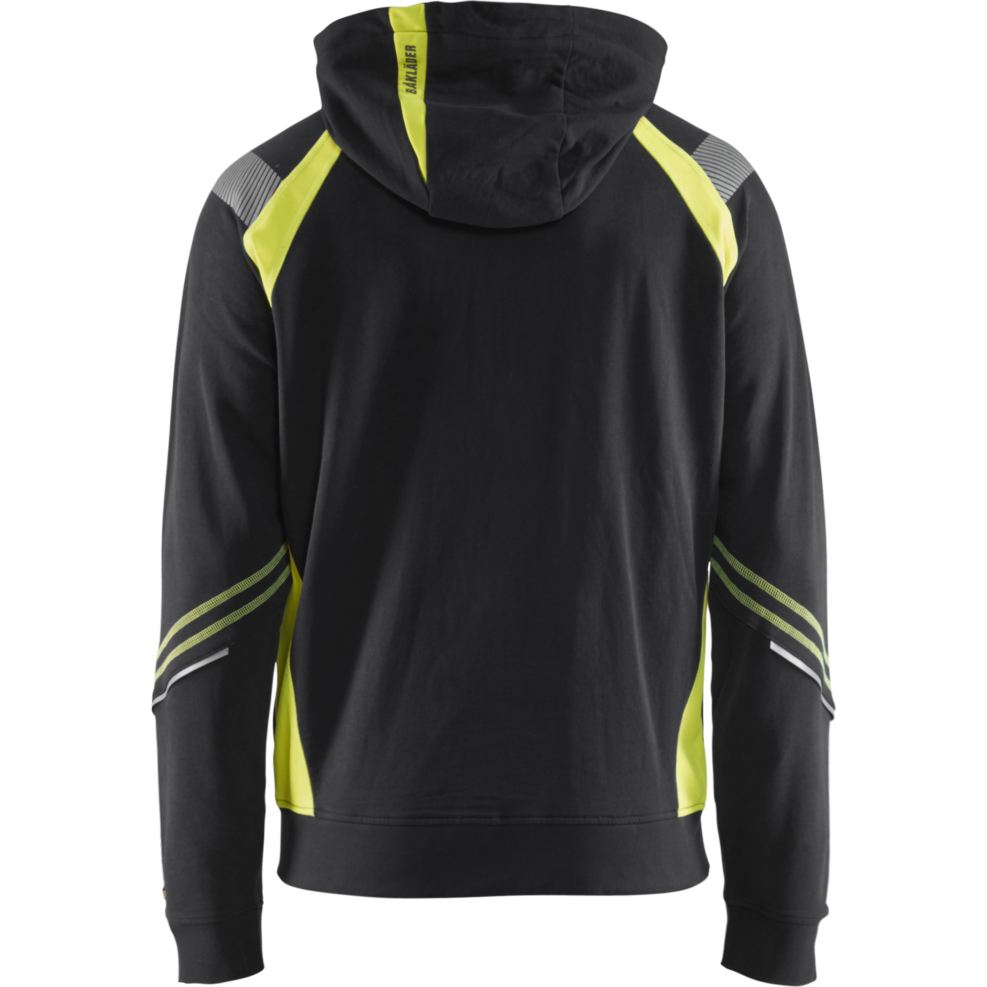 Blaklader Zip Sweatshirt, Black/Yellow (4)
