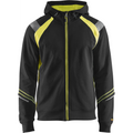 Blaklader Zip Sweatshirt, Black/Yellow