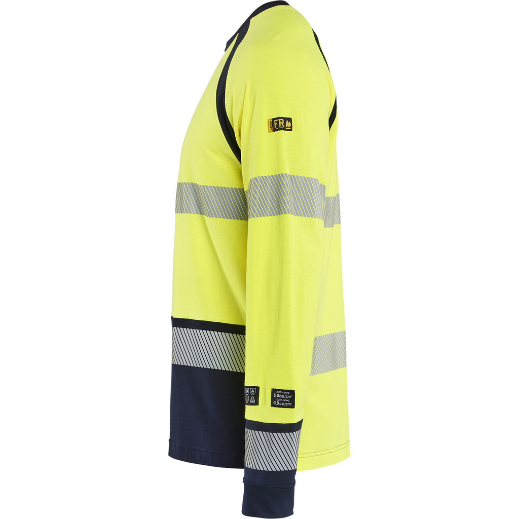 Blaklader Multinorm Long Sleeve T-Shirt, Yellow/Navy Blue (3)