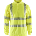 Blaklader Long Sleeve Multinorm Polo Shirt, Yellow