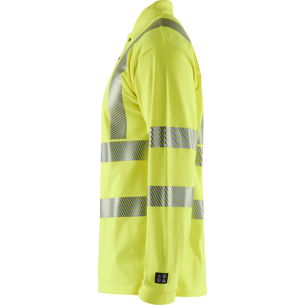 Blaklader Long Sleeve Multinorm Polo Shirt, Yellow (3)
