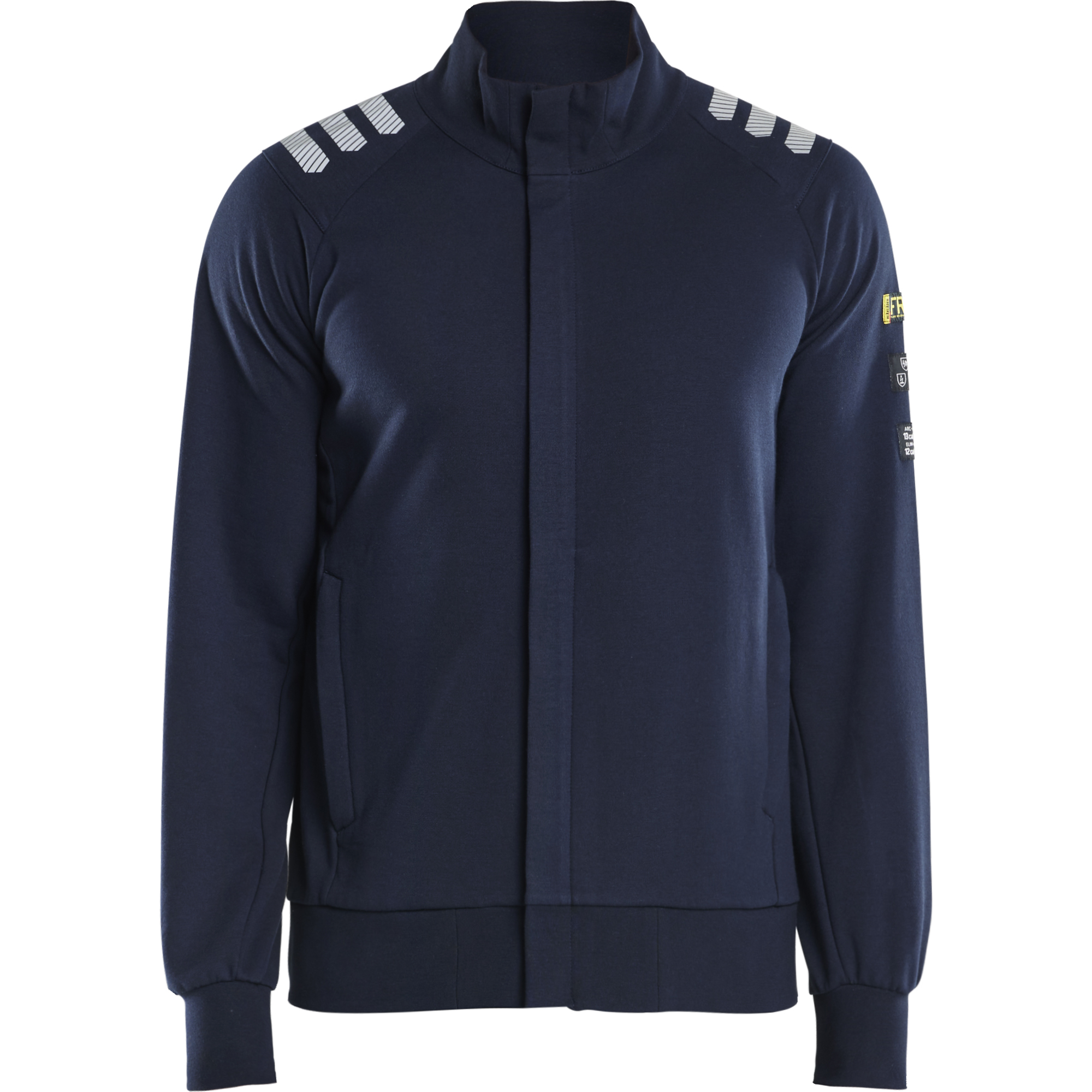 Blaklader Flame Resistant Sweatshirt with Zipper, Navy Blue