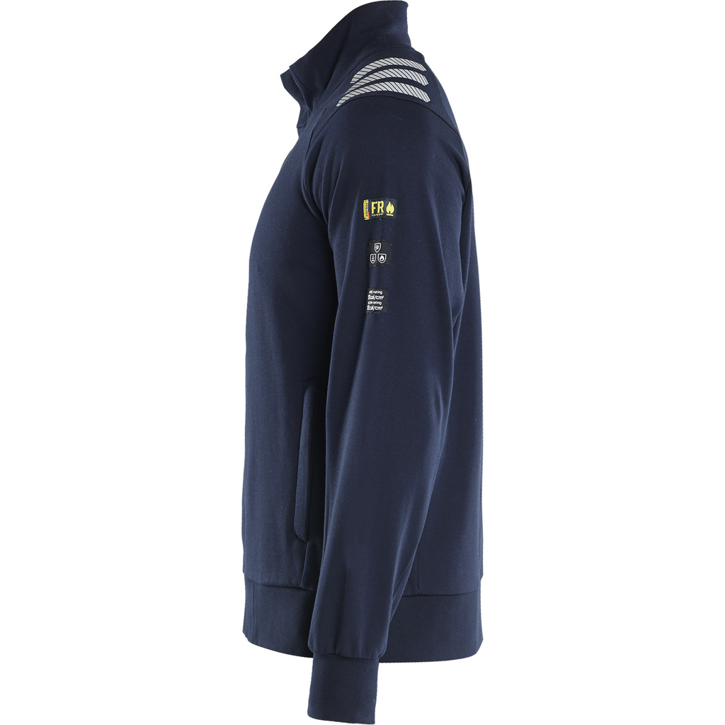Blaklader Flame Resistant Sweatshirt with Zipper, Navy Blue (3)
