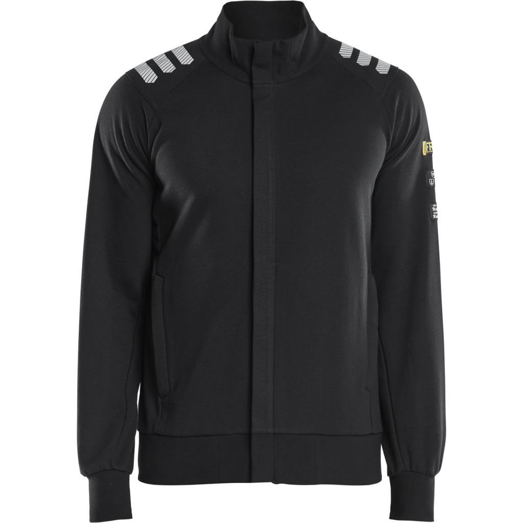 Blaklader Flame Resistant Sweatshirt with Zipper, Black
