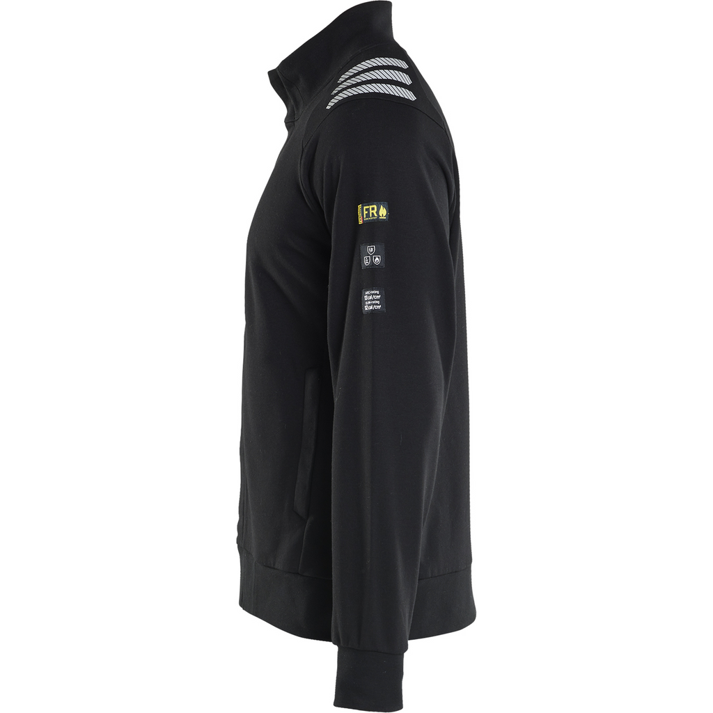 Blaklader Flame Resistant Sweatshirt with Zipper, Black (2)