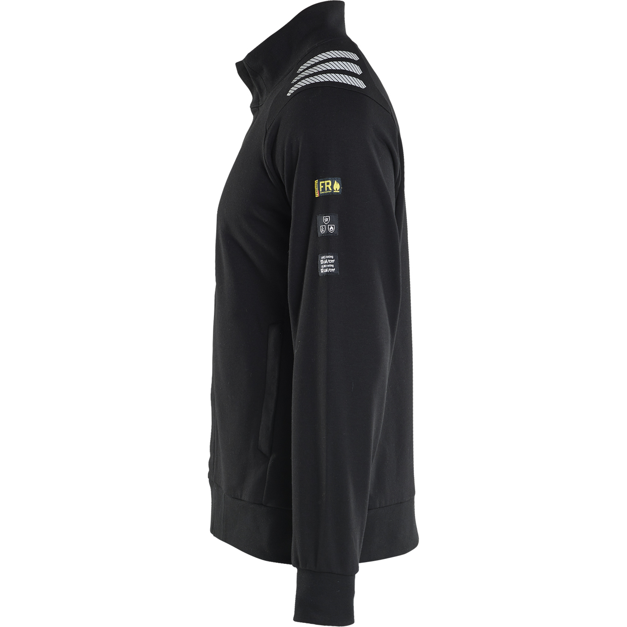 Blaklader Flame Resistant Sweatshirt with Zipper, Black (2)