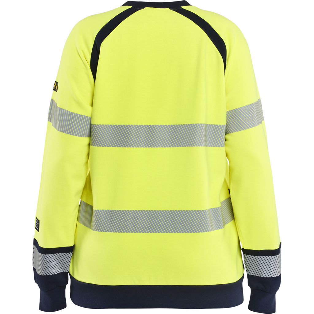 Blaklader Ladies Multinorm Sweatshirt, Yellow/Navy (4)