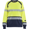 Blaklader Ladies Multinorm Sweatshirt, Yellow/Navy