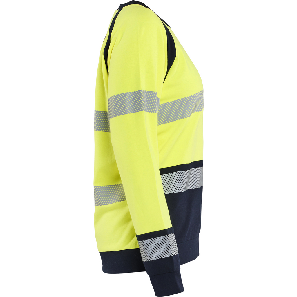 Blaklader Ladies Multinorm Sweatshirt, Yellow/Navy (2)