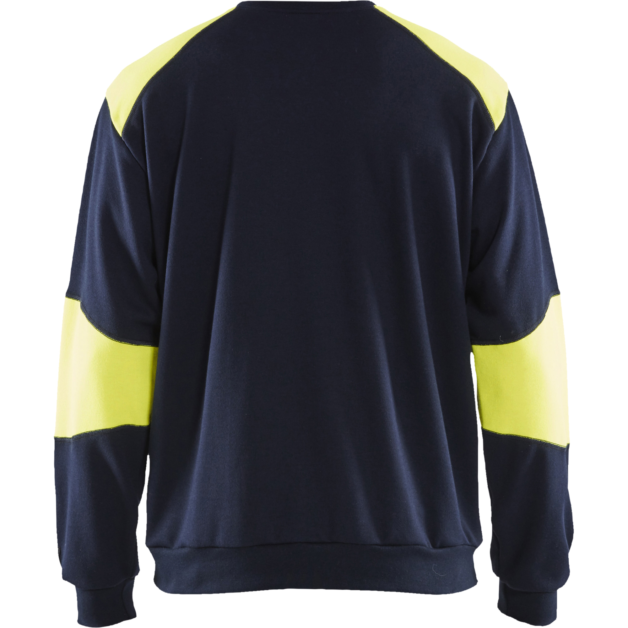 Blaklader Flame Resistant Sweatshirt, Navy/Yellow (4)