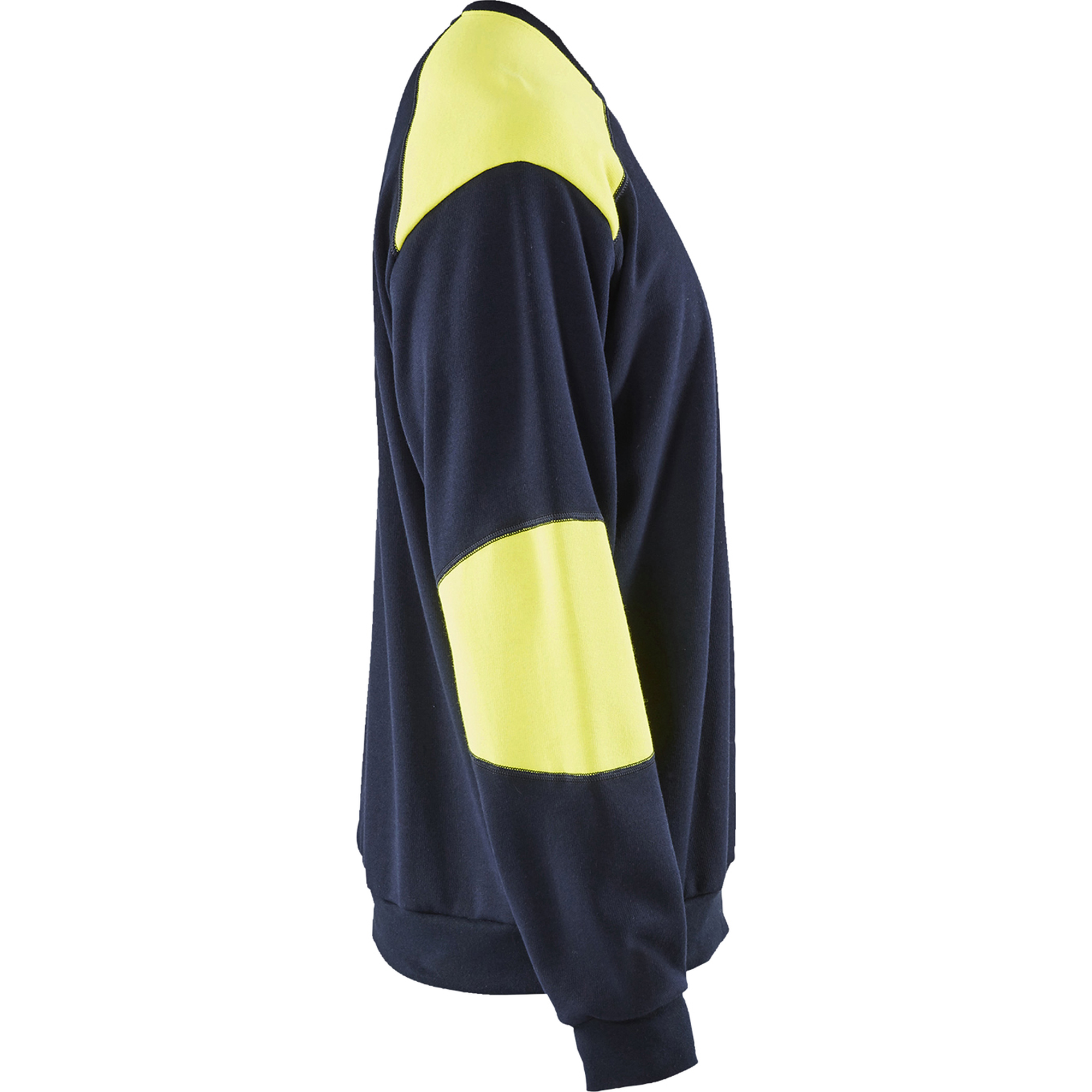 Blaklader Flame Resistant Sweatshirt, Navy/Yellow (2)