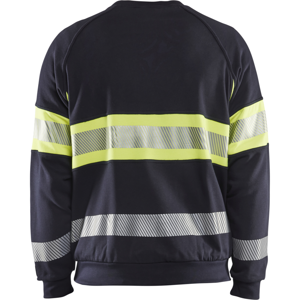 Blaklader Multinorm Sweatshirt, Navy Blue/ Yellow (4)
