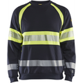 Blaklader Multinorm Sweatshirt, Navy Blue/ Yellow