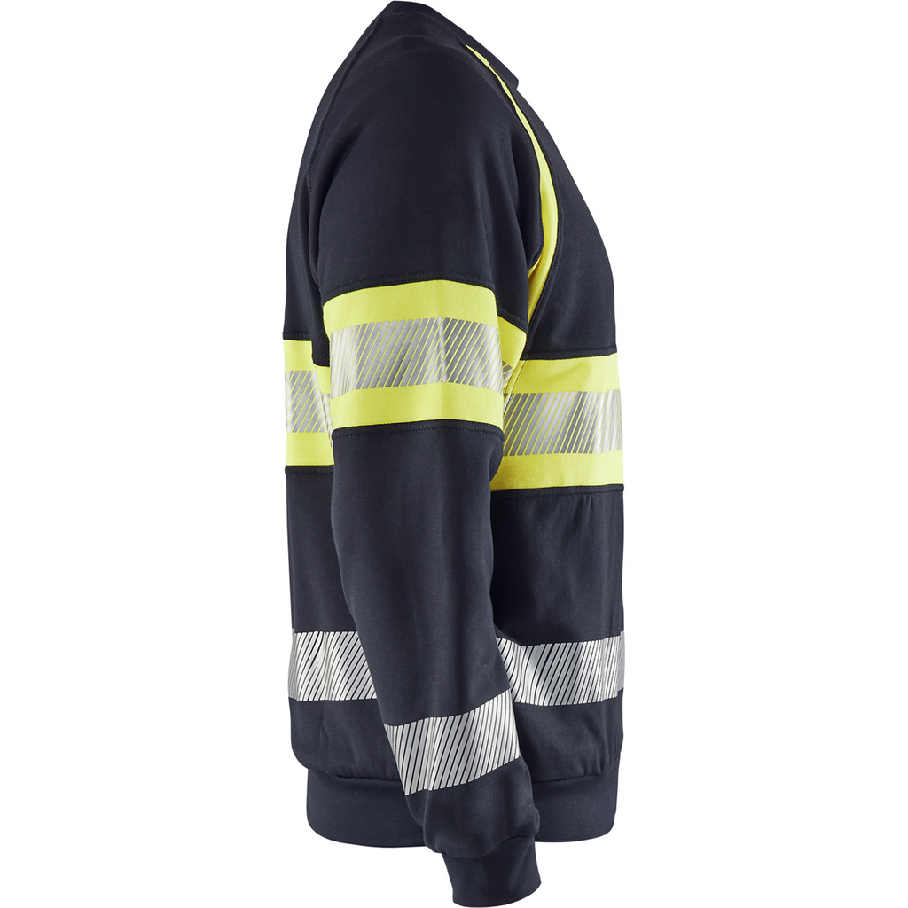Blaklader Multinorm Sweatshirt, Navy Blue/ Yellow (2)