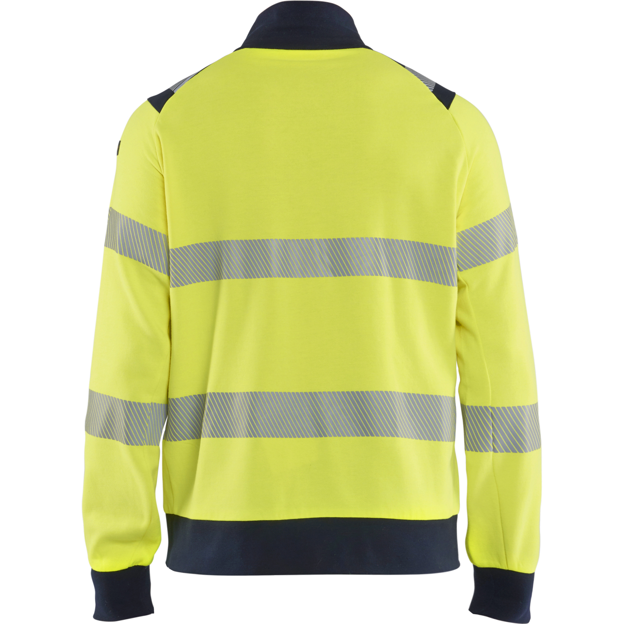 Blaklader Multinorm Sweatshirt with Zip, Yellow/Navy (4)