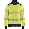 Blaklader Multinorm Sweatshirt with Zip, Yellow/Navy
