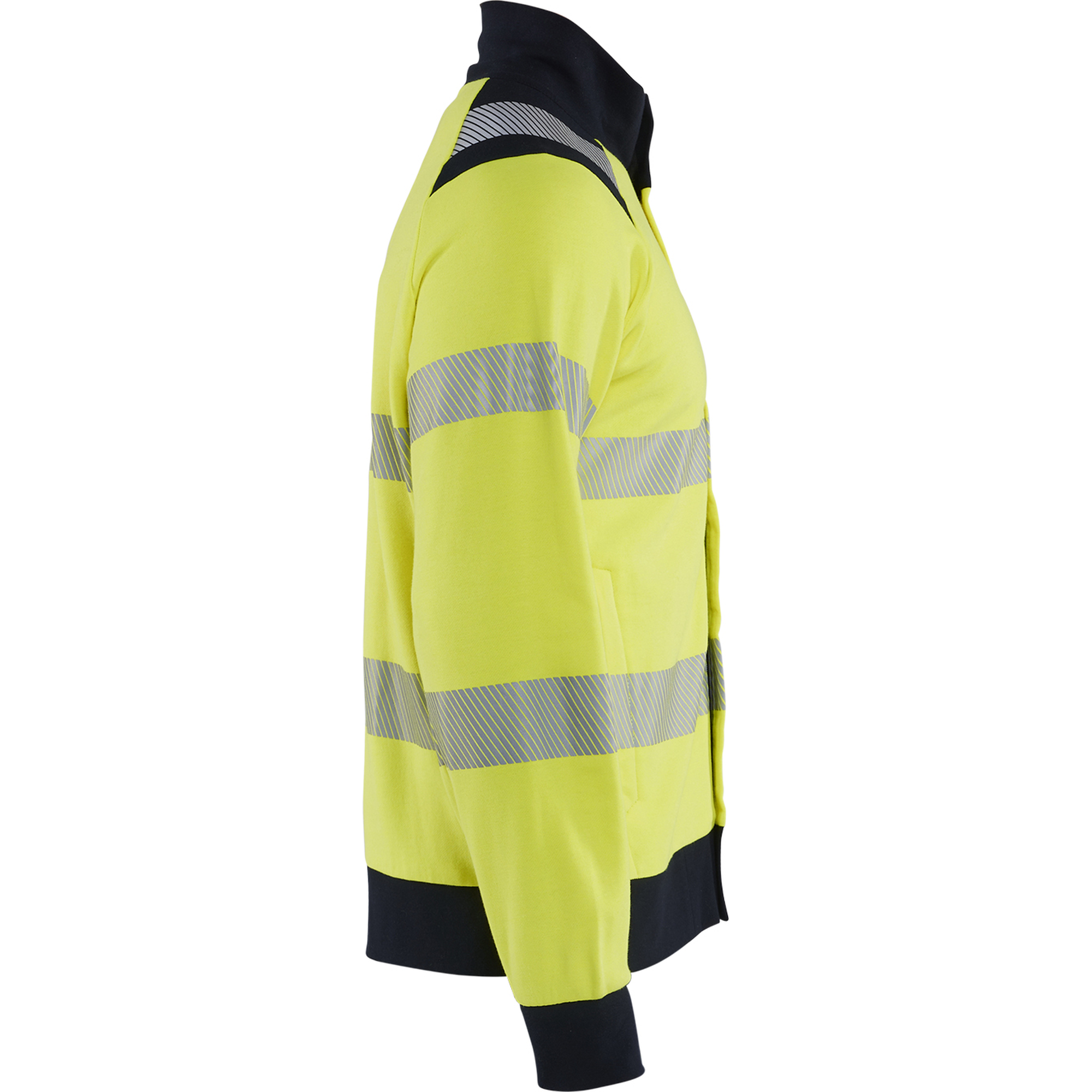 Blaklader Multinorm Sweatshirt with Zip, Yellow/Navy (2)