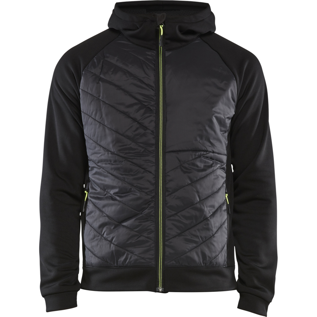 Blaklader Hybrid Sweatshirt, Black/Yellow