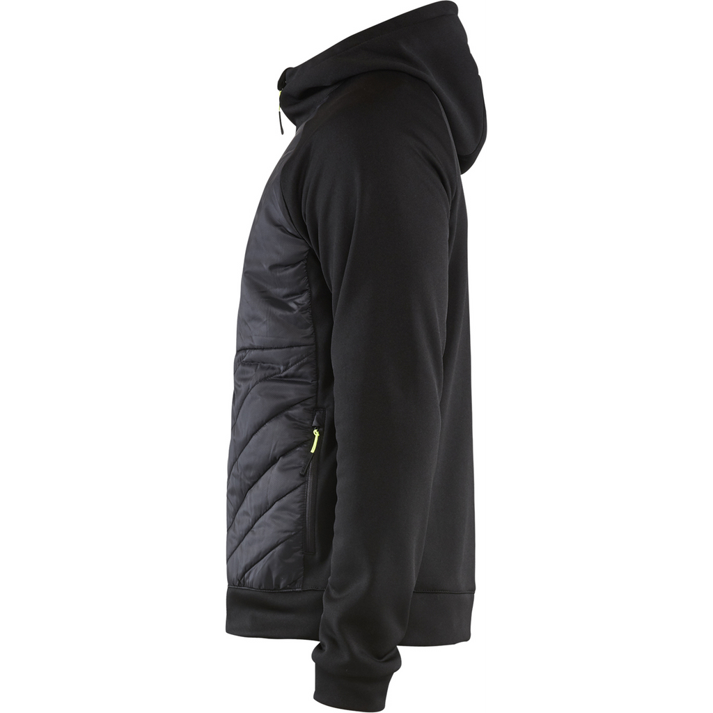 Blaklader Hybrid Sweatshirt, Black/Yellow (3)