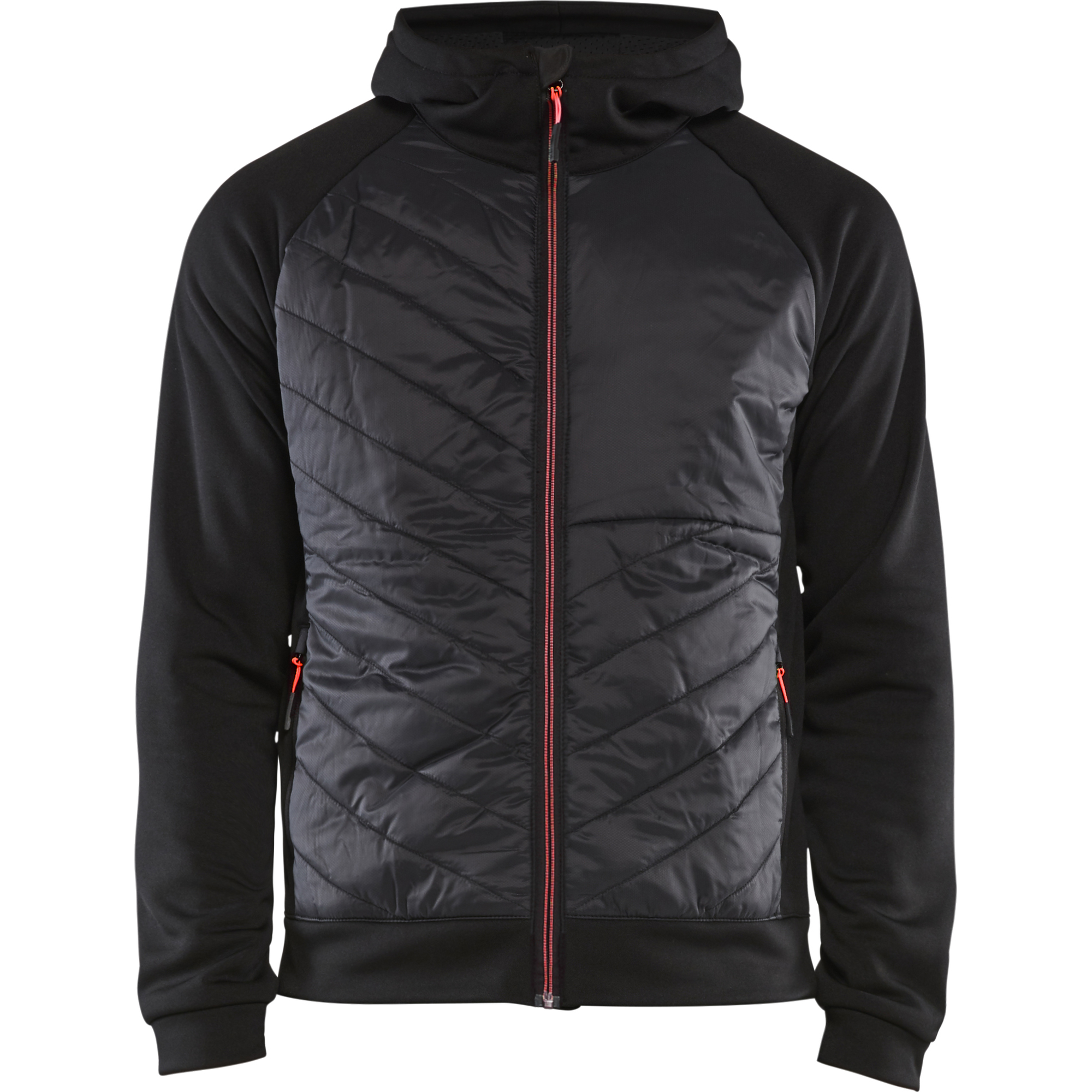 Blaklader Hybrid Sweatshirt, Black/Red
