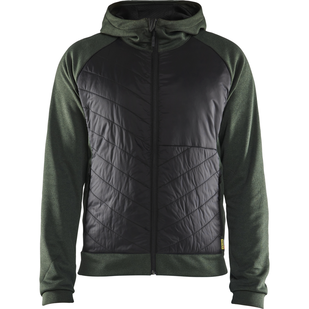 Blaklader Hybrid Sweatshirt, Autumn Green/Black
