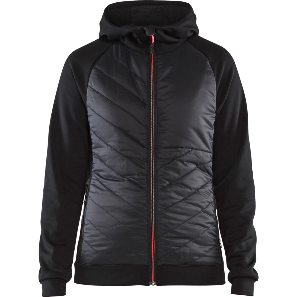 Blaklader Ladies Hybrid Sweatshirt, Black/Red