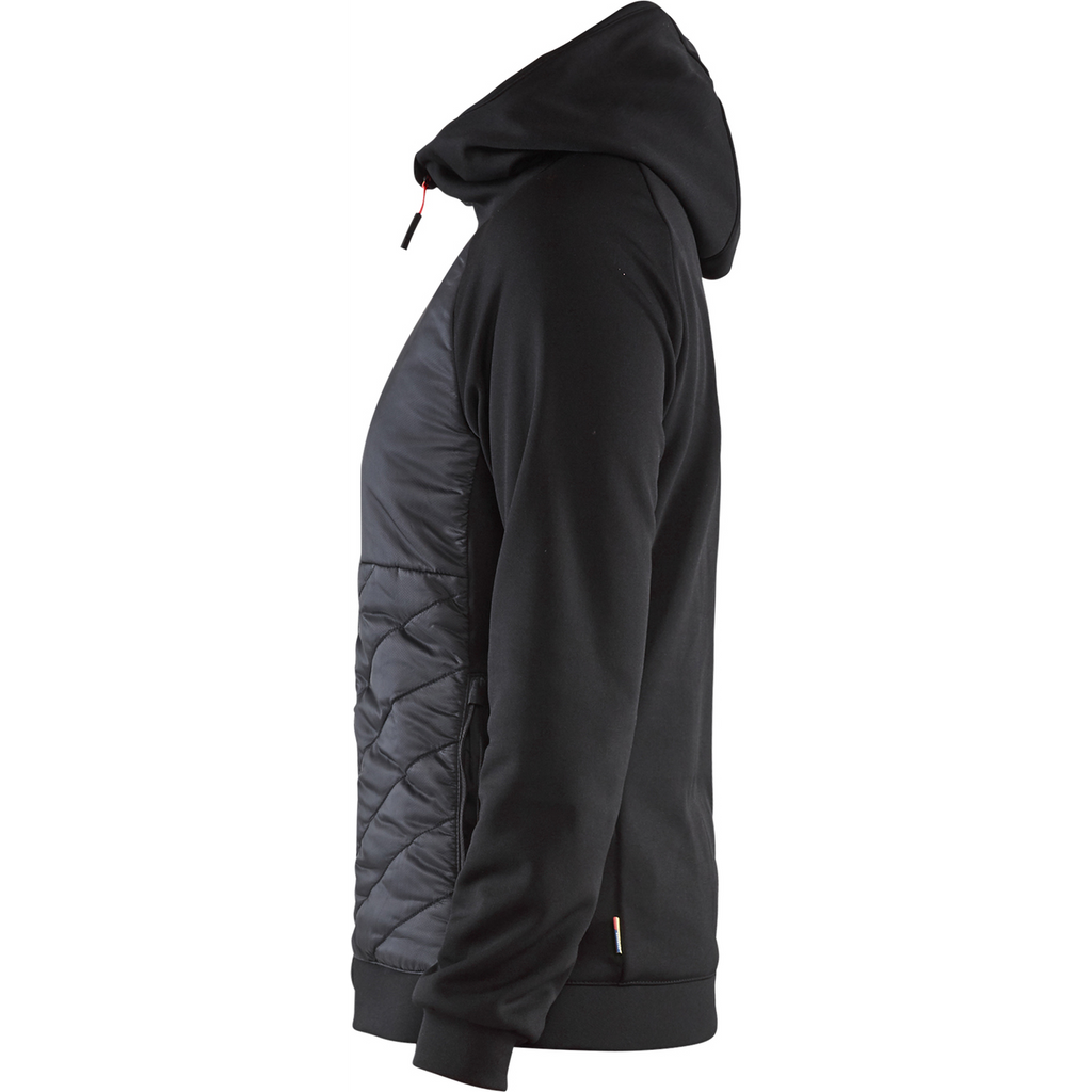 Blaklader Ladies Hybrid Sweatshirt, Black/Red (3)