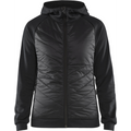 Blaklader Ladies Hybrid Sweatshirt, Black/Dark Grey