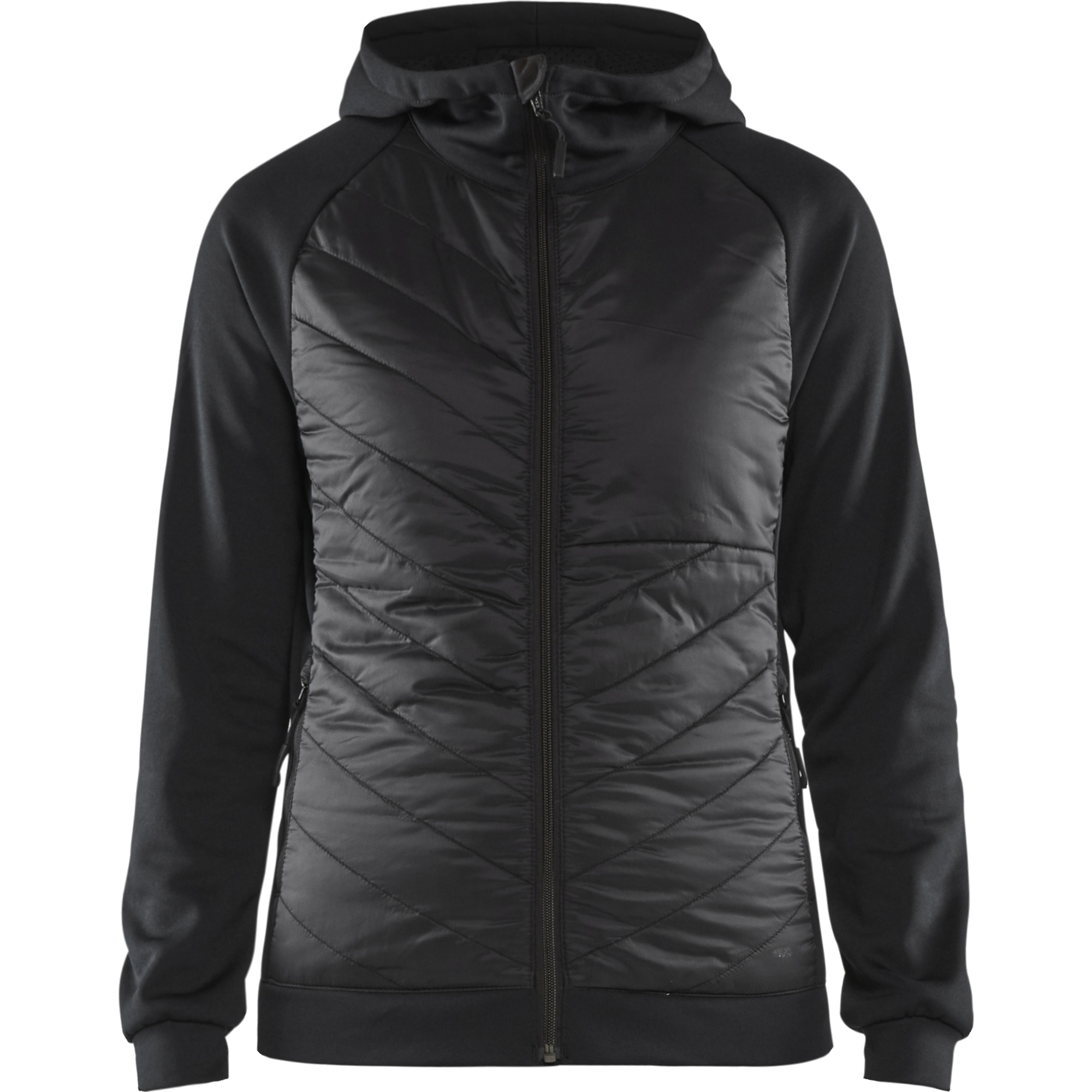 Blaklader Ladies Hybrid Sweatshirt, Black/Dark Grey