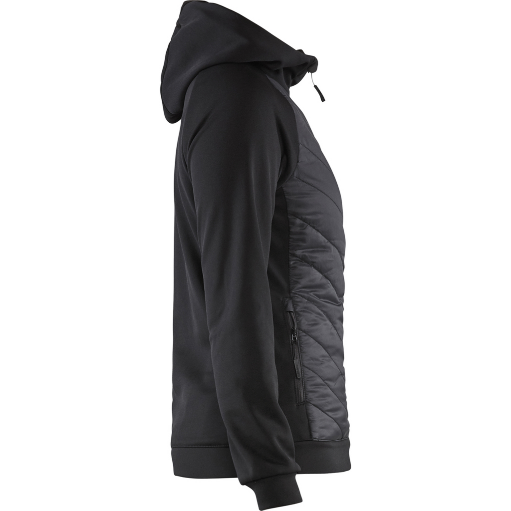 Blaklader Ladies Hybrid Sweatshirt, Black/Dark Grey (2)