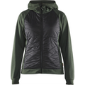 Blaklader Ladies Hybrid Sweatshirt, Autumn Green/Black