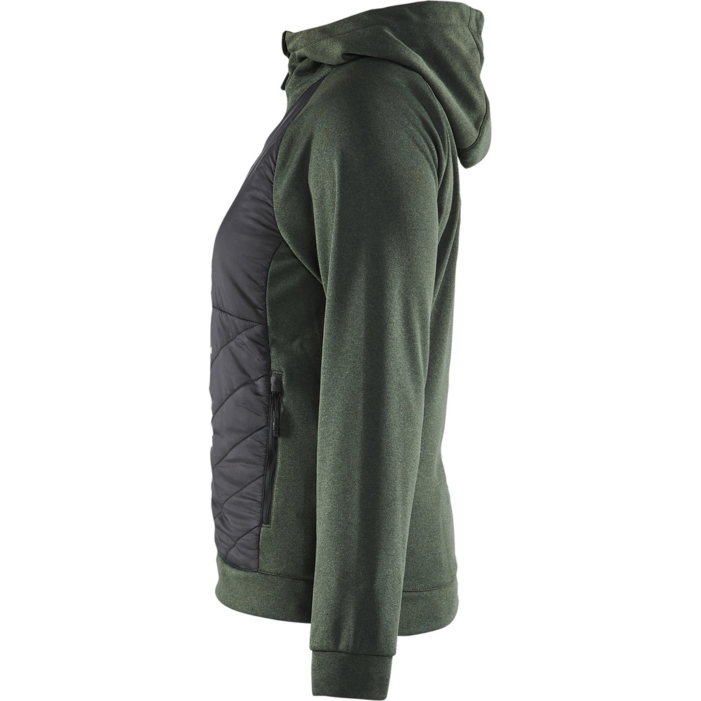 Blaklader Ladies Hybrid Sweatshirt, Autumn Green/Black (3)