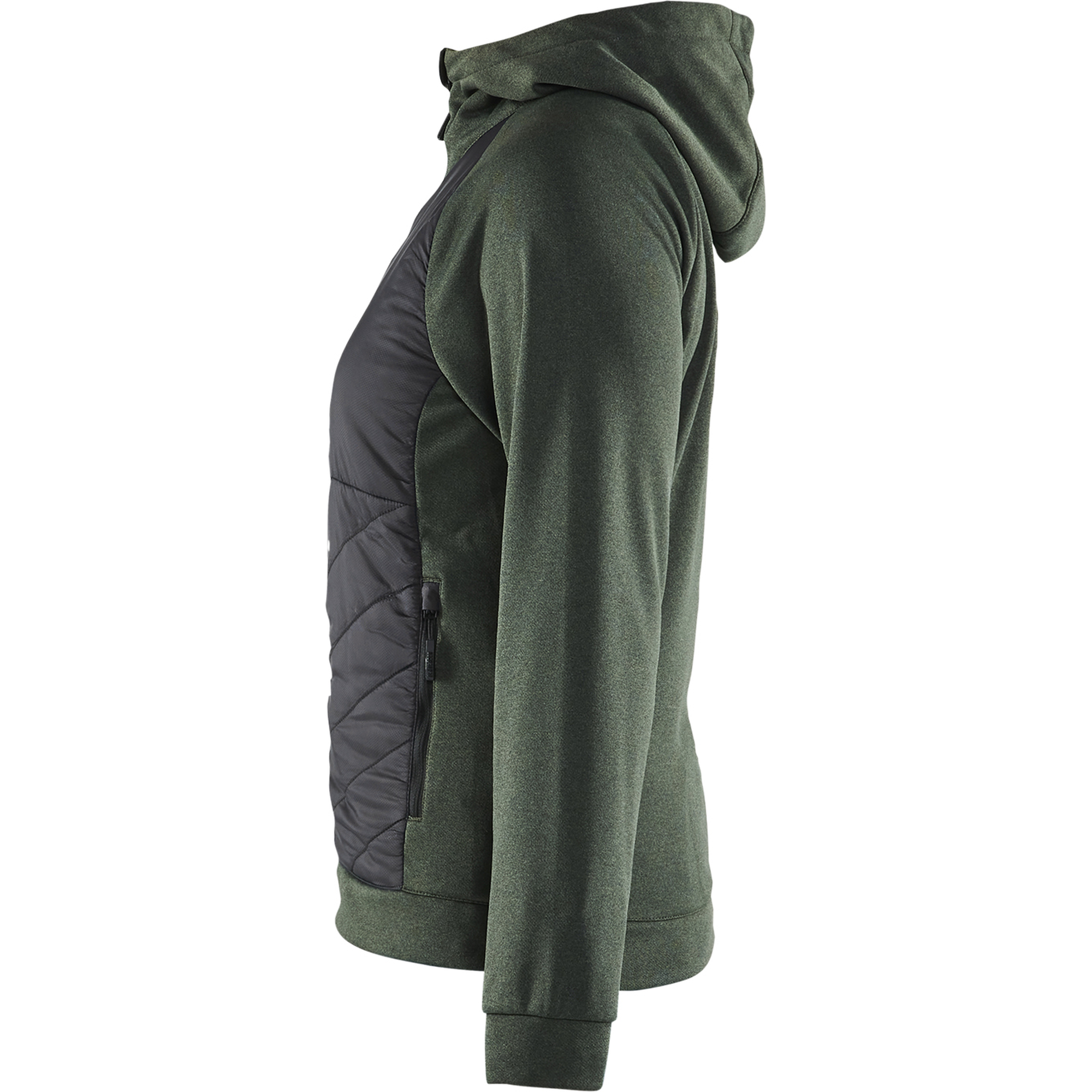 Blaklader Ladies Hybrid Sweatshirt, Autumn Green/Black (3)