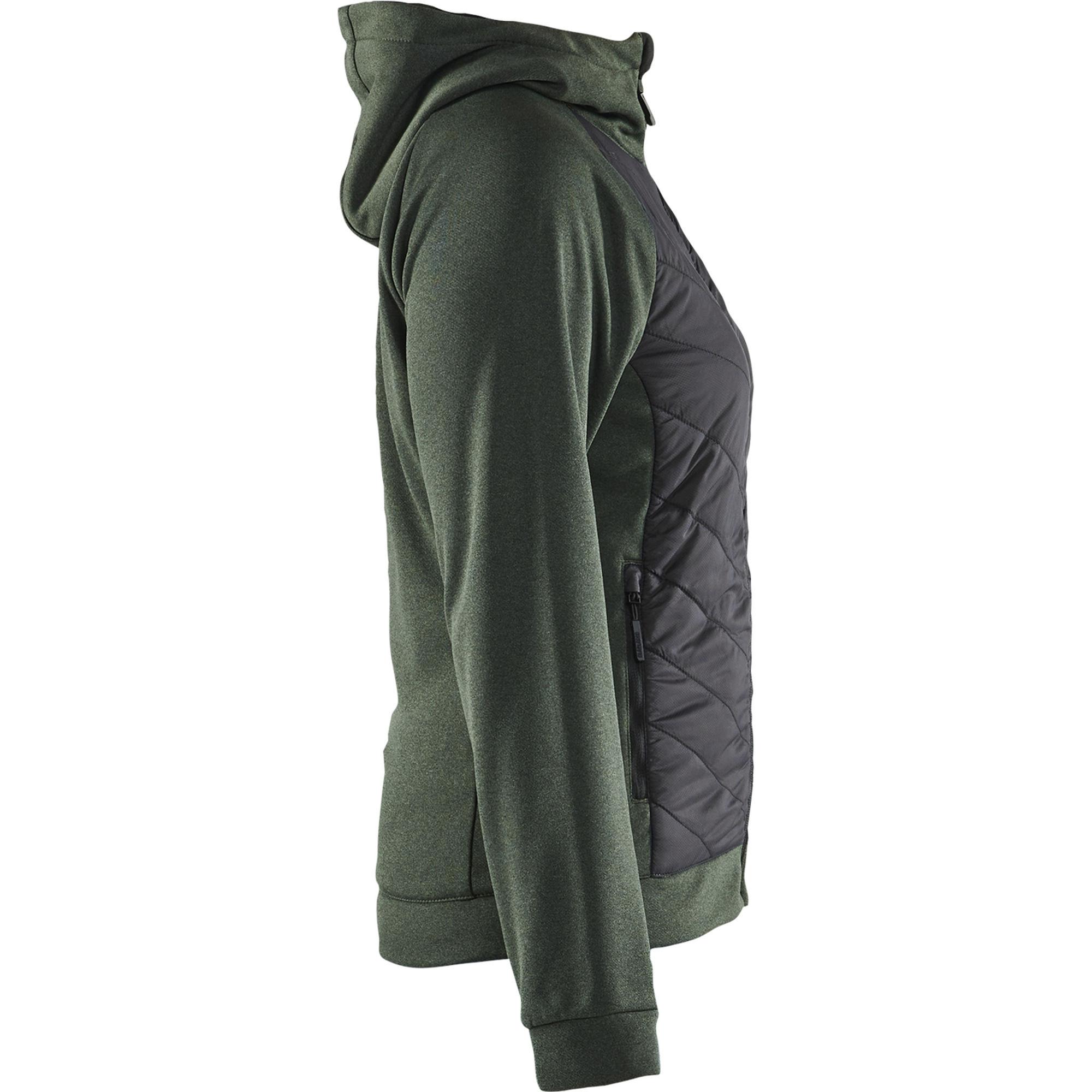 Blaklader Ladies Hybrid Sweatshirt, Autumn Green/Black (2)